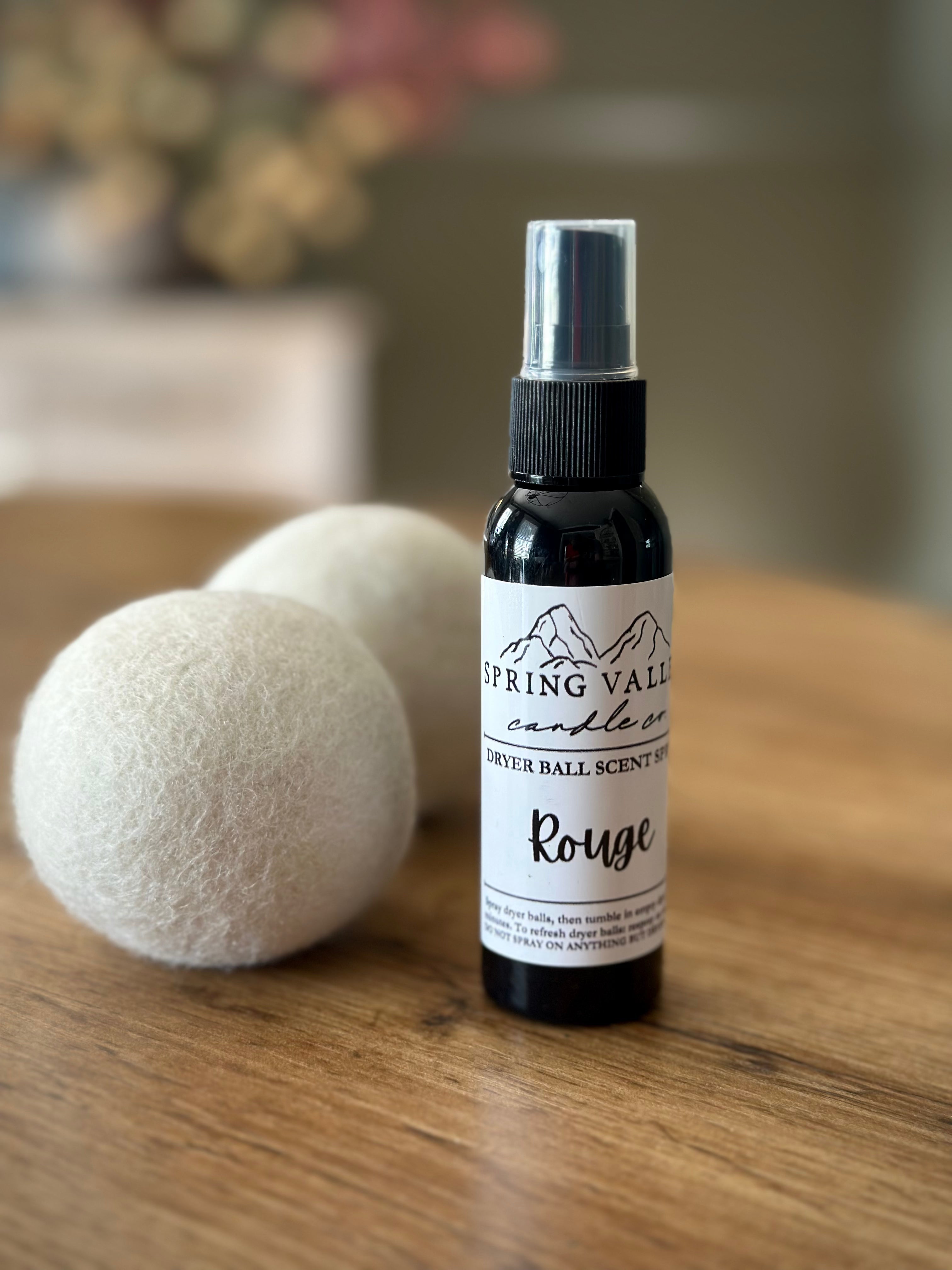 Rouge Wool Dryer Ball Set with Scent Spray
